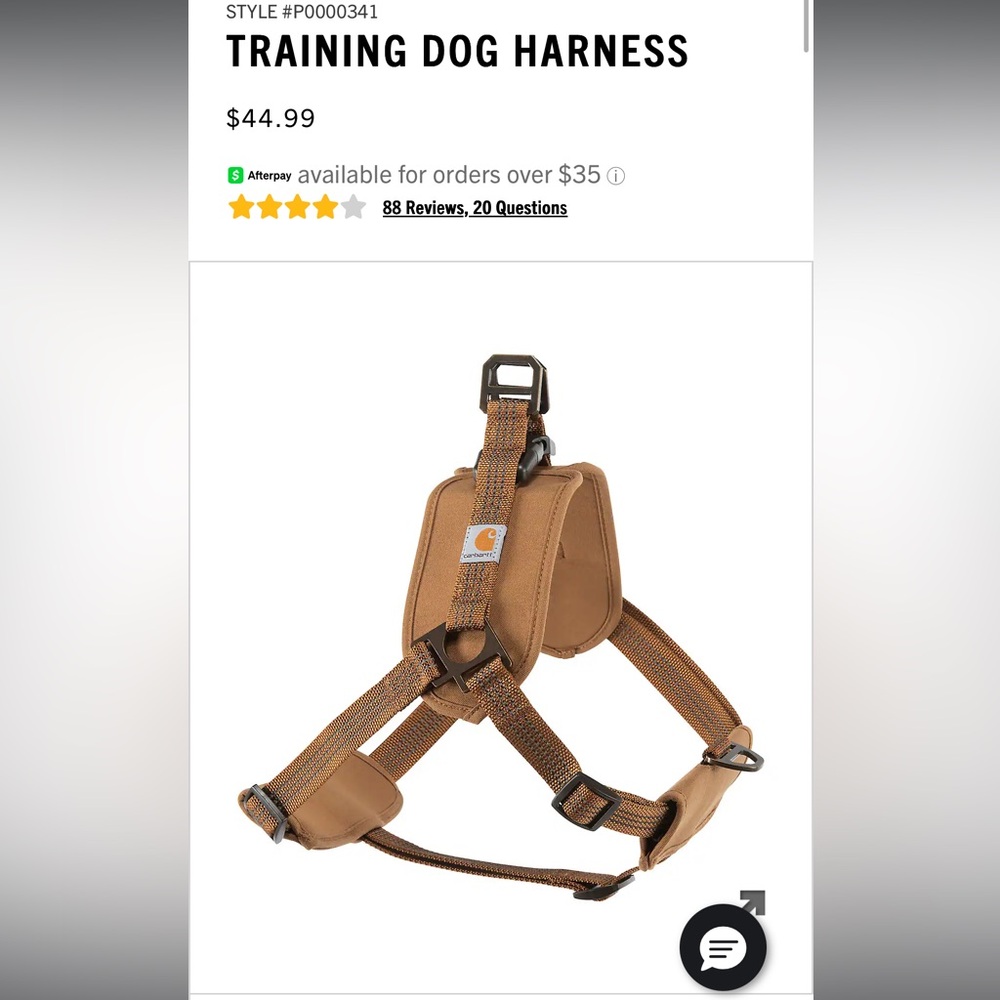 Carhartt dog chore coat, training harness & leash. NEW - Picture 9 of 12